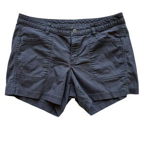 The North Face Womens 12 Shorts Charcoal Gray Casual Denim Preppy Hiking Outdoor